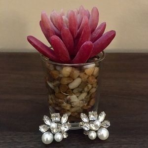 J crew cluster earrings